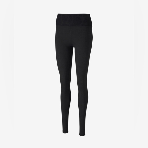 Puma Lace Eclipse Full Length Tight Leggings High Rise Waist Black Size XS - Picture 3 of 11